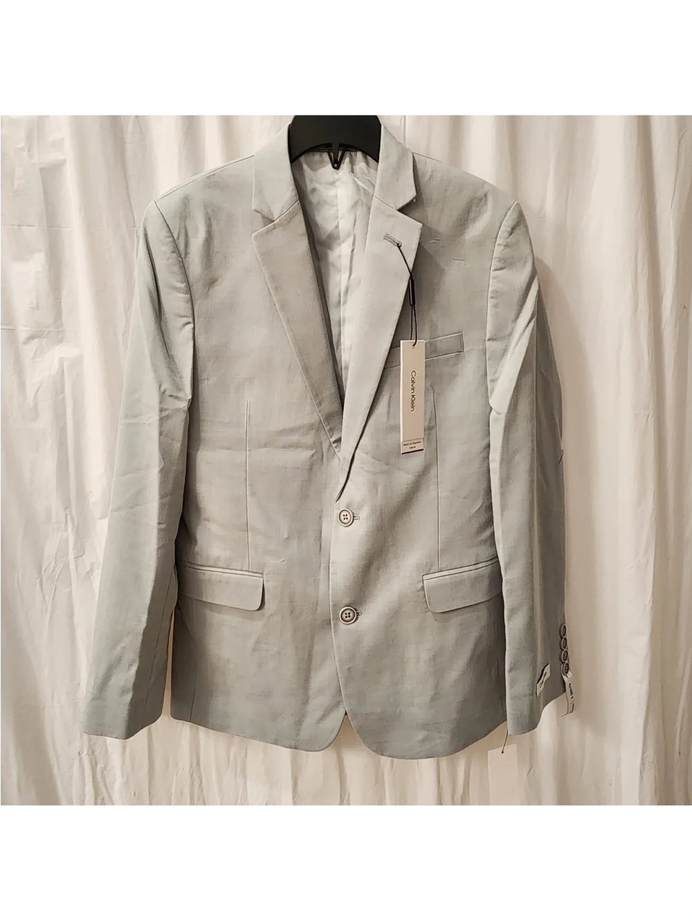 NWT‎ Calvin Klein Boys Light Sage Green Blazer Suit Jacket Wedding Formal Preppy